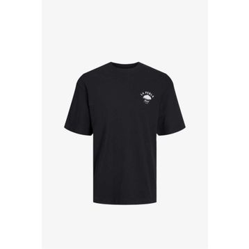 Jack & Jones 12241610-Black Jormontecarlo Watercolor Tee Ss Crew Sn Siyah Erkek T-shirt