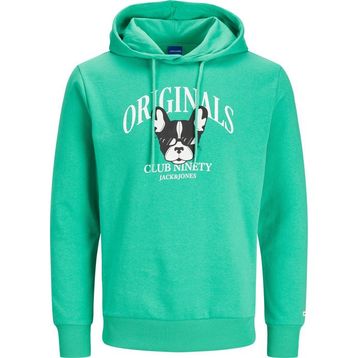 Jack & Jones 12244219-Green Jorbeware Sweat Hood Fst Erkek Yeşil Sweatshirt