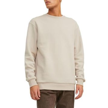 Jack & Jones 12249341 Essentials JJebradley Sweat Crew Noos Kırık Beyaz Erkek Sweatshirt