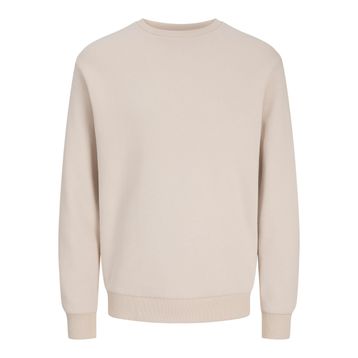 Jack & Jones 12249341 Essentials JJebradley Sweat Crew Noos Kırık Beyaz Erkek Sweatshirt