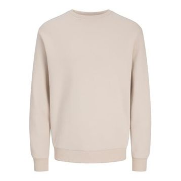 Jack & Jones 12249341 Essentials JJebradley Sweat Crew Noos Kırık Beyaz Erkek Sweatshirt