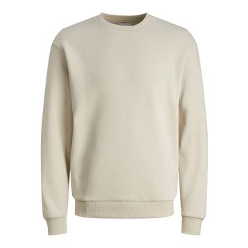 Jack & Jones 12249341 Essentials JJebradley Sweat Crew Noos Kırık Beyaz Erkek Sweatshirt