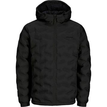 Jack & Jones 12250429 Kapüşonlu Siyah Erkek Mont