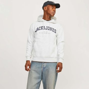 Jack & Jones 12256521-WM Beyaz Caleb Varsity Erkek Sweatshirt