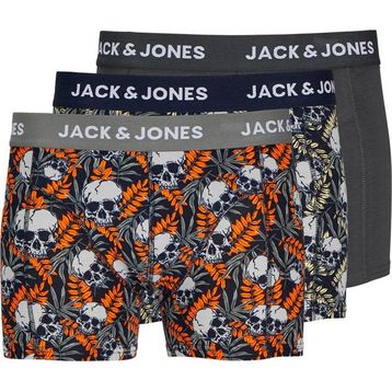 Jack & Jones 12263738 Gri 3'lü Erkek Boxer