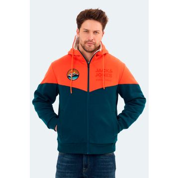 Jack & Jones 12269593 Turuncu Erkek Sweatshirt