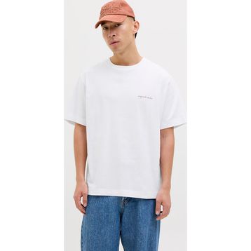 Jack & Jones 12273388-BW Beyaz Marrakesh Sketch Erkek T-Shirt