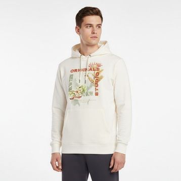 Jack & Jones 12276599-ANW Lucca Graphic Ekru Erkek Kapüşonlu Sweatshirt