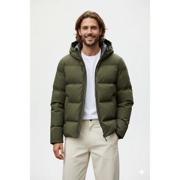 Jack & Jones 12282300 Puffer Jacket BF Haki Erkek Mont