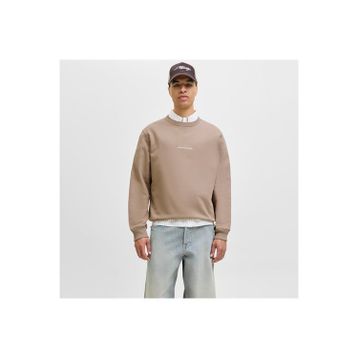 Jack & Jones 12282893-MME Bej Norrebro Erkek Sweatshirt
