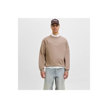 Jack & Jones 12282893-MME Bej Norrebro Erkek Sweatshirt