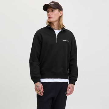 Jack & Jones 12282899-B Siyah Norrebro Erkek Sweatshirt