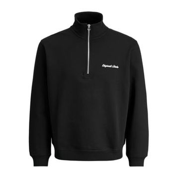 Jack & Jones 12282899-B Siyah Norrebro Erkek Sweatshirt