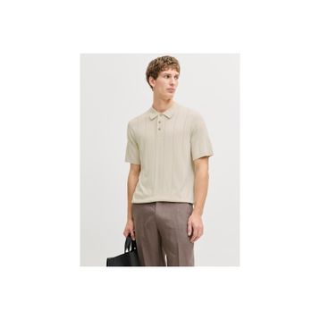 Jack & Jones 12291042-ANS William Strcuture Erkek Bej Polo Tişört