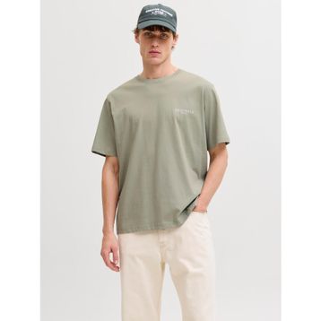 Jack & Jones 12292148-SGRS Montauk Allover Print Erkek Yeşil Tişört