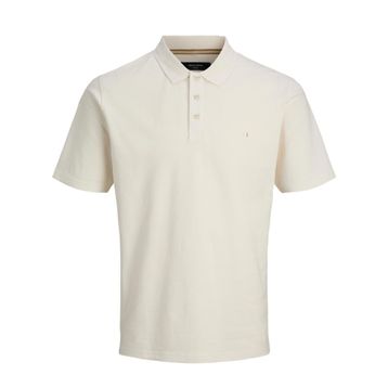 Jack & Jones 12293197-BW Summer Erkek Beyaz Polo Tişört