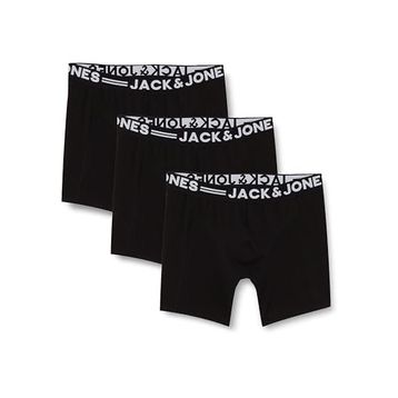 Jack & Jones Erkek Siyah 3'lü Boxer