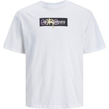 Jack & Jones Jcoaop Print TEE SS Crew Neck Beyaz Erkek T-shirt