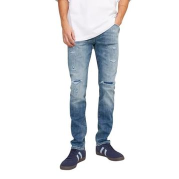 Jack & Jones Jjiglenn Jjblair GE 702 SN Blue Denim Erkek Jean Pantolon