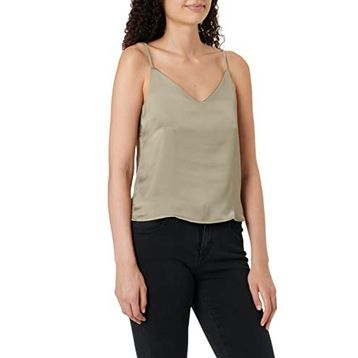 Jack & Jones Jjxx Jxmalia Satin Top WVN Noos Brindle Kadın T-shirt