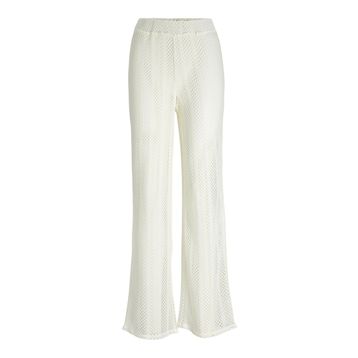 Jack & Jones Jxellie Hw Loose Pant JRS LN Vanilya Rengi Kadın Pantolon