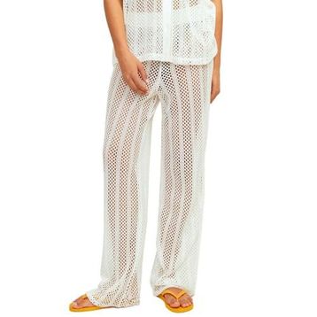 Jack & Jones Jxellie Hw Loose Pant JRS LN Vanilya Rengi Kadın Pantolon