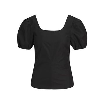 Jack & Jones Jxstella SS Siyah Top WVN Kadın T-shirt