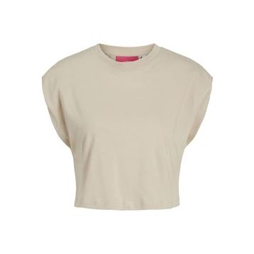 Jack & Jones Jxzoe Sl Rlx Short Tee JRS SN Mat Gri Kadın T-shirt