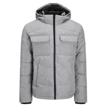 Jack & Jones Light Grey Melange Puffer Erkek Mont