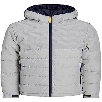 Jack & Jones Light Grey Melange Puffer Erkek Mont