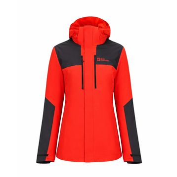 Jack Wolfskin 1115261-2193 Kırmızı Siyah Jasper 3in4 Erkek Mont