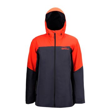 Jack Wolfskin 1115291-2193 Kırmızı Siyah Glaabach 3in1 Erkek Mont