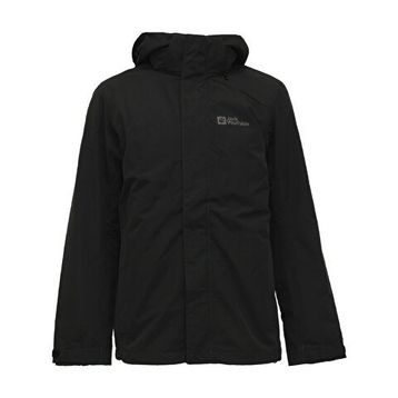Jack Wolfskin 1115652-6000 Siyah Bergland 3in1 Erkek Mont
