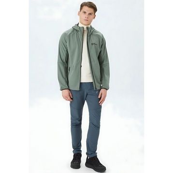 Jack Wolfskin 1306922-4311 Feldberg Yeşil Hoody M Softshell Erkek Ceket