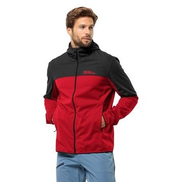Jack Wolfskin 1306923 Feldberg Kırmızı Hoody M Softshell Erkek Ceket