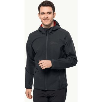 Jack Wolfskin 1307471-6350 Siyah Bornberg Hoody Günlük Erkek Mont