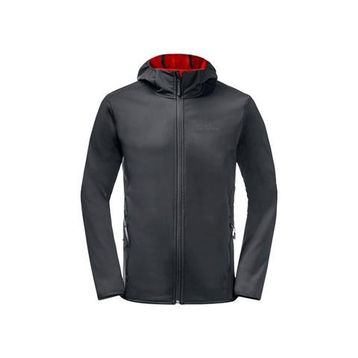 Jack Wolfskin 1307471-6350 Siyah Bornberg Hoody Günlük Erkek Mont