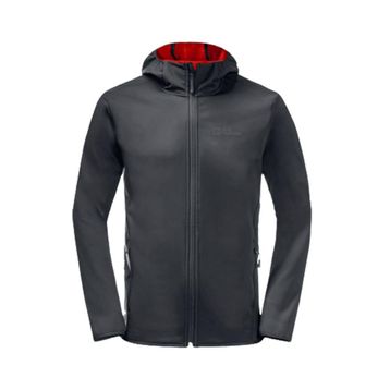 Jack Wolfskin 1307471-6350 Siyah Bornberg Hoody Günlük Erkek Mont