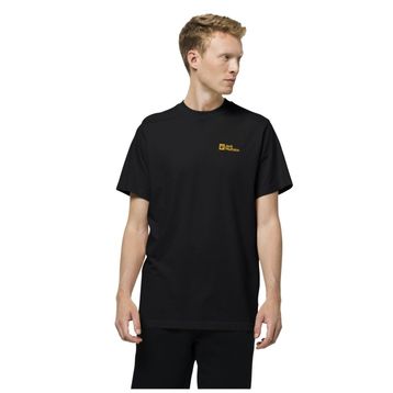 Jack Wolfskin 1808382_6000 ESSENTIAL T M Bisiklet Yaka Siyah Erkek T-shirt