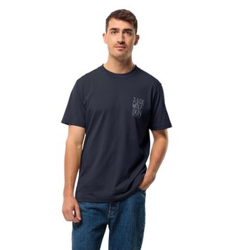 Jack Wolfskin 1809791TR Jack Tent T Lacivert Erkek T-shirt