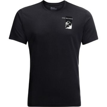 Jack Wolfskin 1809941TR-6350 Vonnan S/S Graphic T M Gri Erkek T-Shirt