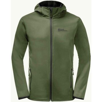 Jack Wolfskin Bornberg Hoody Yeşil Softshell Kapüşonlu Outdoor Erkek Ceket