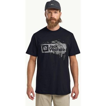 Jack Wolfskin Brand T M Lacivert Kısa Kollu Erkek T-shirt