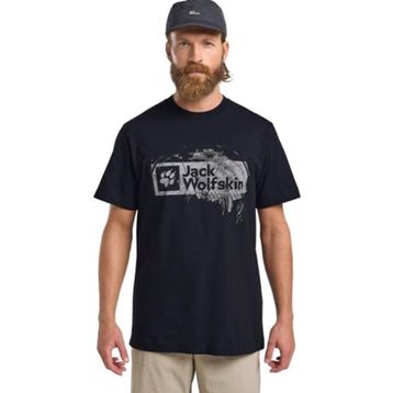 Jack Wolfskin Brand T M Lacivert Kısa Kollu Erkek T-shirt