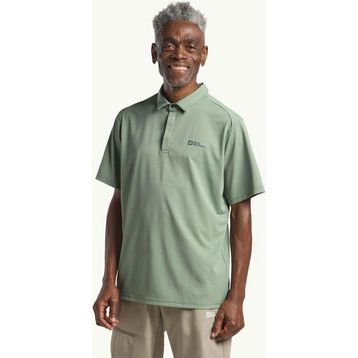 Jack Wolfskin Delgami Polo M Gri Kısa Kollu Erkek T-shirt