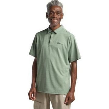 Jack Wolfskin Delgami Polo M Gri Kısa Kollu Erkek T-shirt