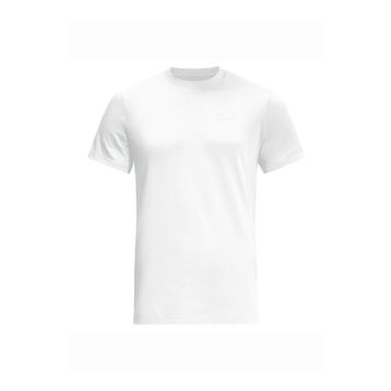 Jack Wolfskin Essential T M Bisiklet Yaka Normal Kalıp Beyaz Erkek T-shirt