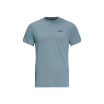 Jack Wolfskin Essential T M Bisiklet Yaka Normal Kalıp Beyaz Erkek T-shirt