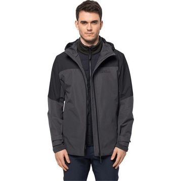 Jack Wolfskin Glaabach 3 In 1 Jkt Erkek Siyah Outdoor Mont
