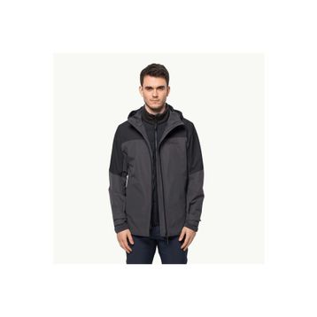 Jack Wolfskin Glaabach 3 In 1 Jkt Erkek Siyah Outdoor Mont